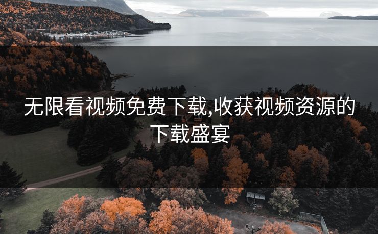 无限看视频免费下载,收获视频资源的下载盛宴